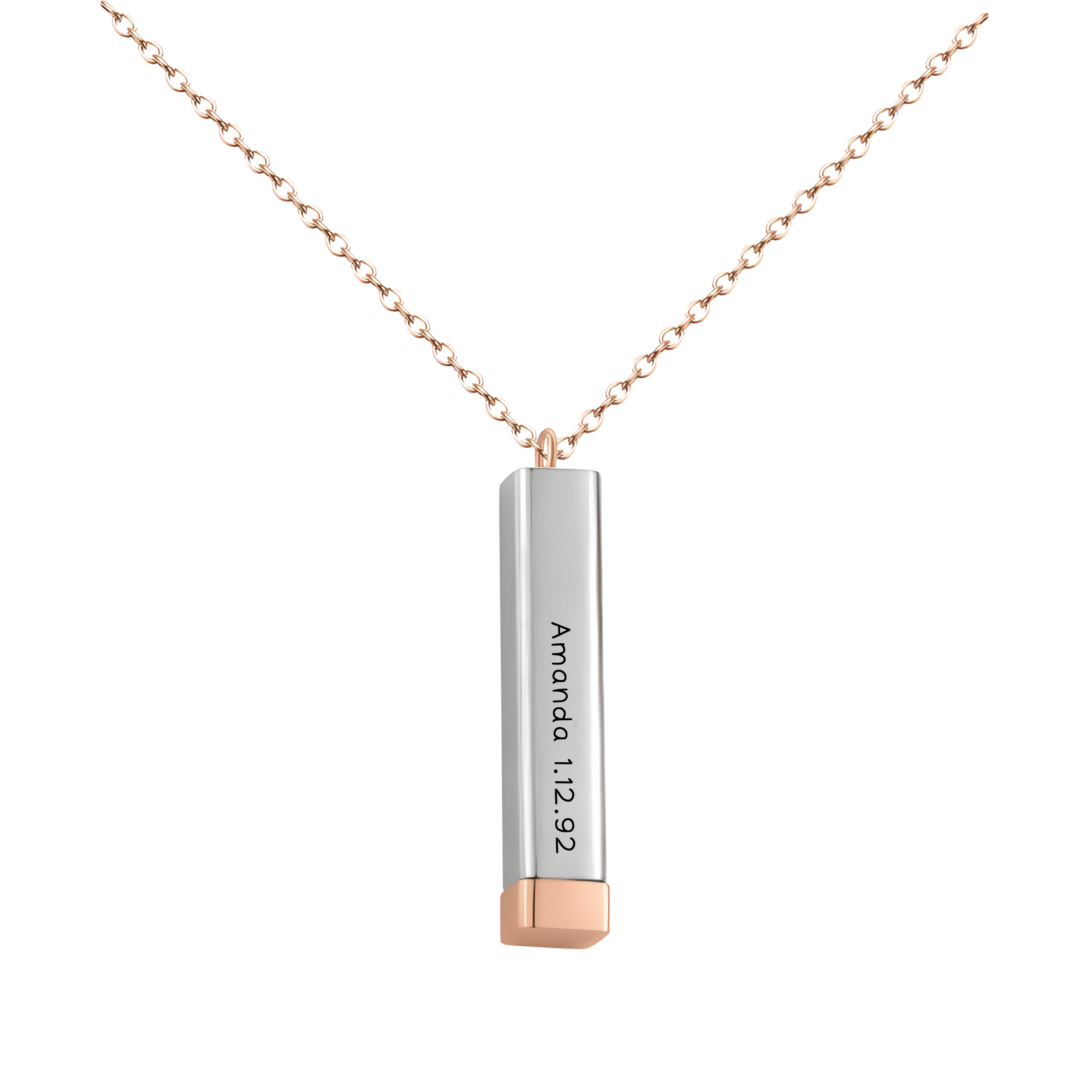 The Secret Bar: Personalised Stainless Steel Necklace