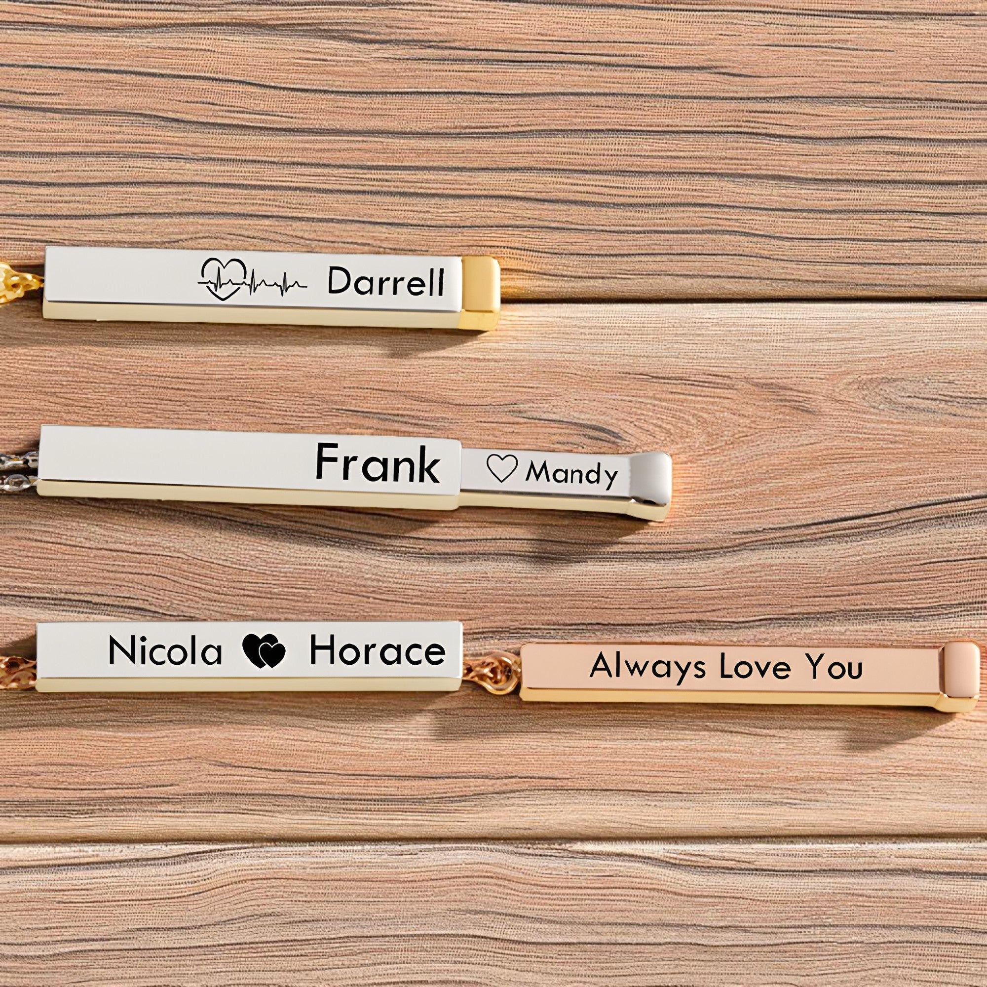 The Secret Bar: Personalised Stainless Steel Necklace