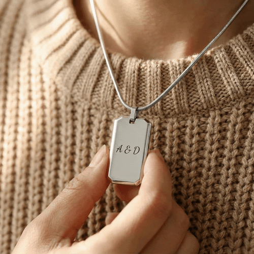 Stainless Steel Dog Tag with Personalised Engraving