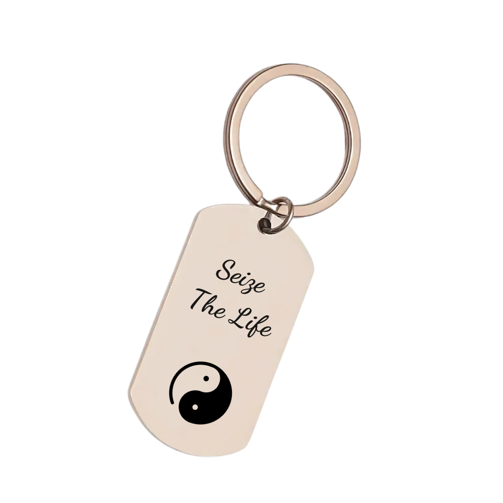 Stainless Steel Keyring with Personalised Engraving