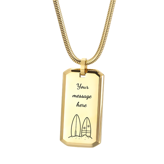 Stainless Steel Dog Tag with Personalised Engraving