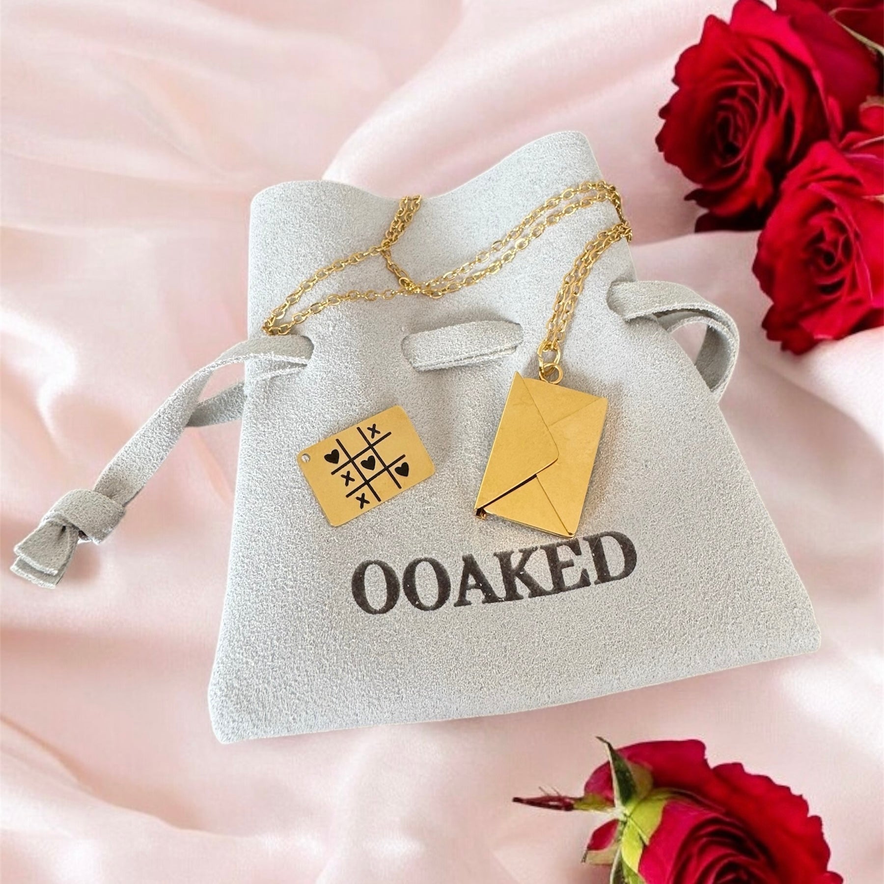 Secret Keeper: Stainless Steel Necklace Envelope with hidden message